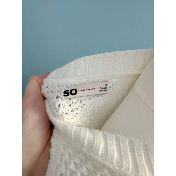 Sonoma Stripe Crewneck Sweater Size Medium Cozy Pullover - Picture 6 of 6